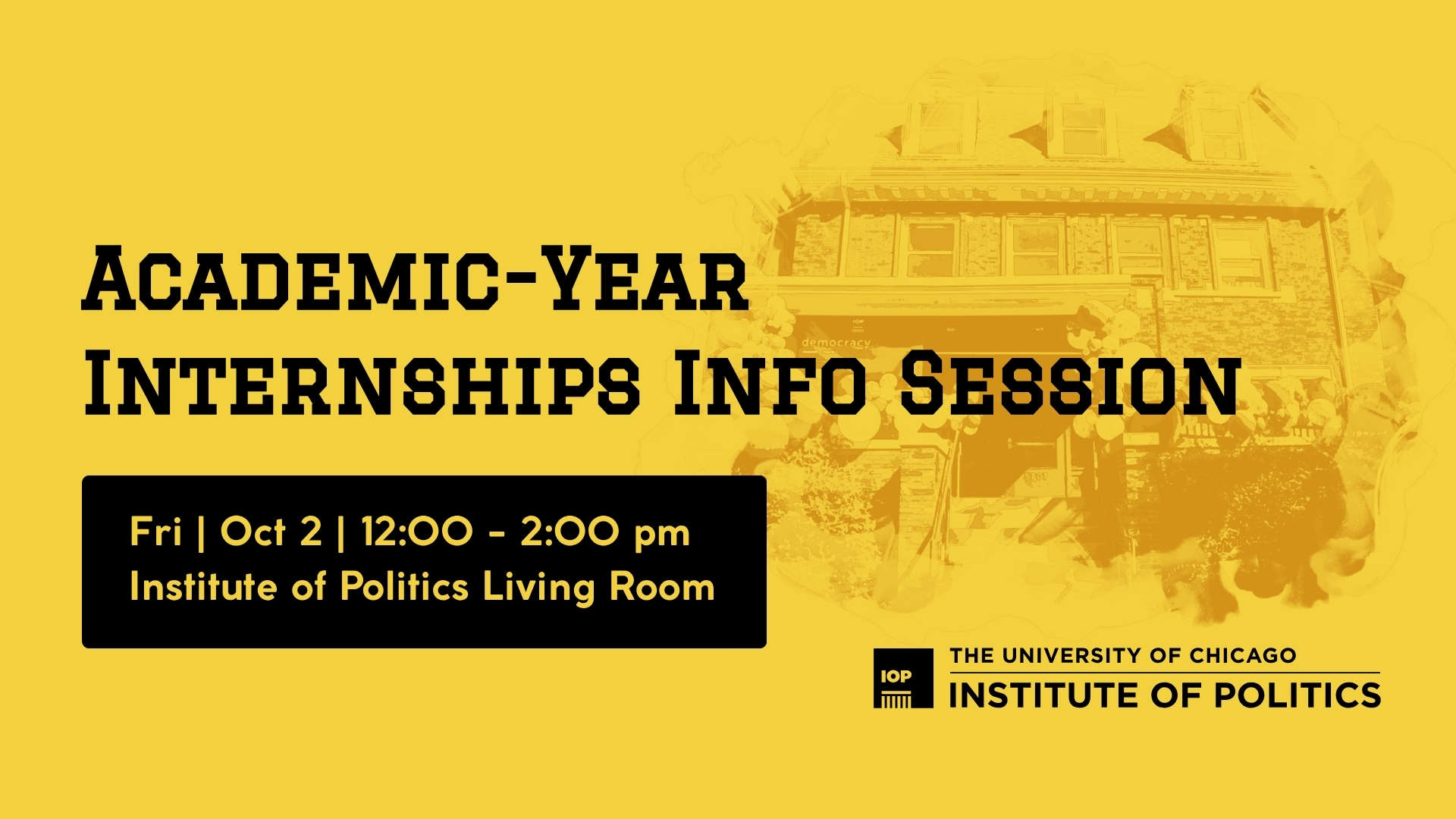 Poster Image for Academic Year Internship Info Session