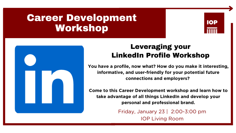 Poster Image for IOP Career Development: Leveraging your LinkedIn Profile