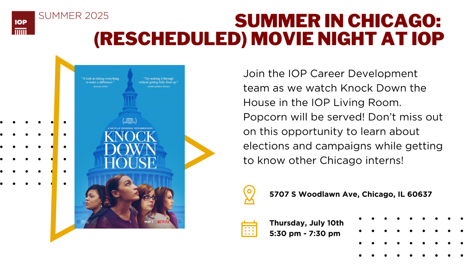 Poster Image for IOP Summer in Chicago 2025: Movie Night (New)