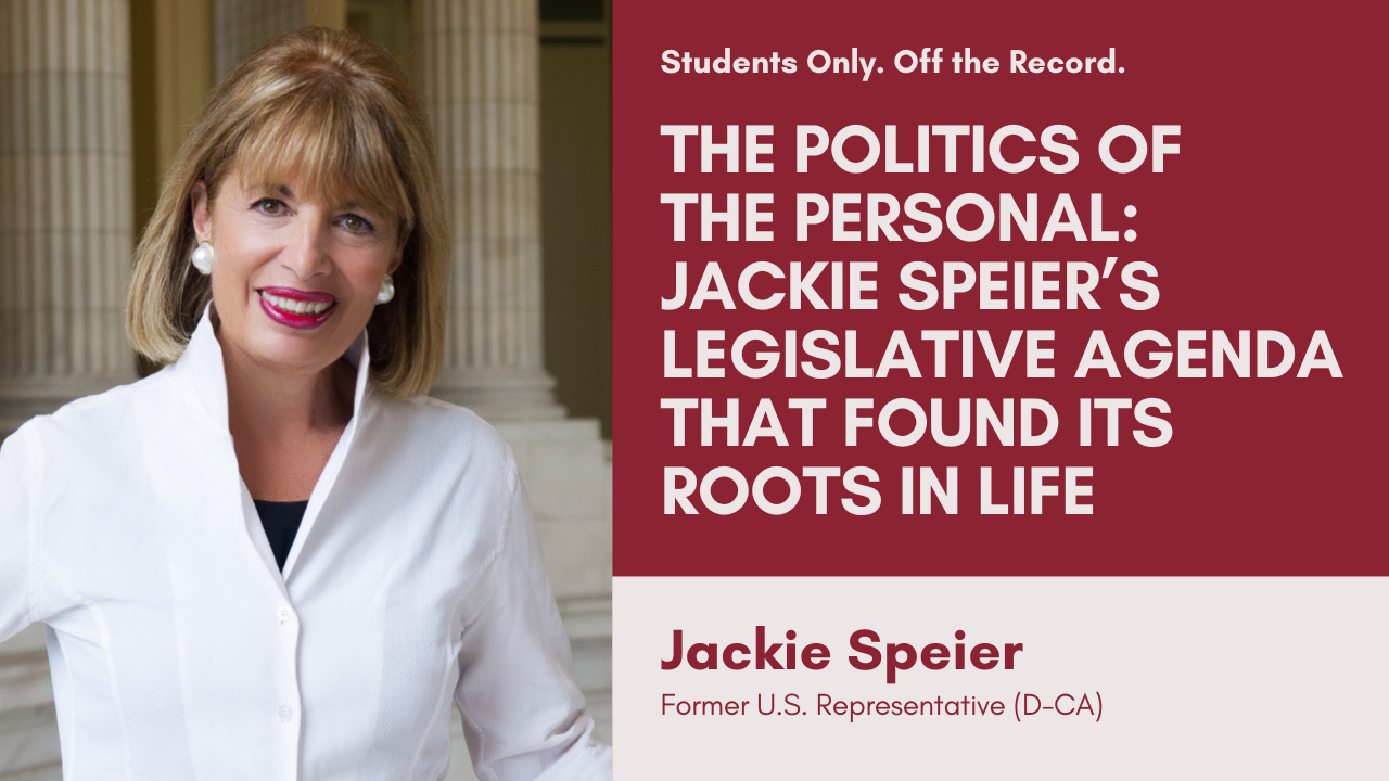 Poster Image for Jackie Speier | The Power of Dissent & Why You Should Do It