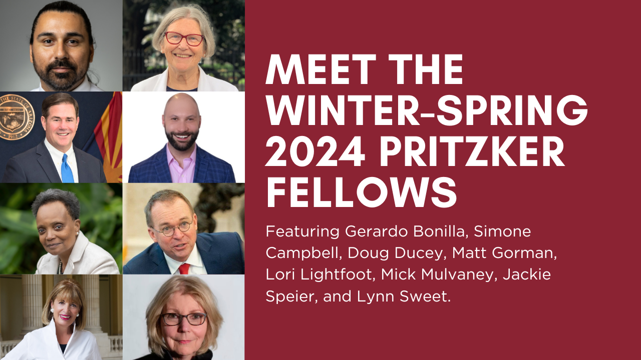 Poster Image for Meet the Winter-Spring 2024 Pritzker Fellows
