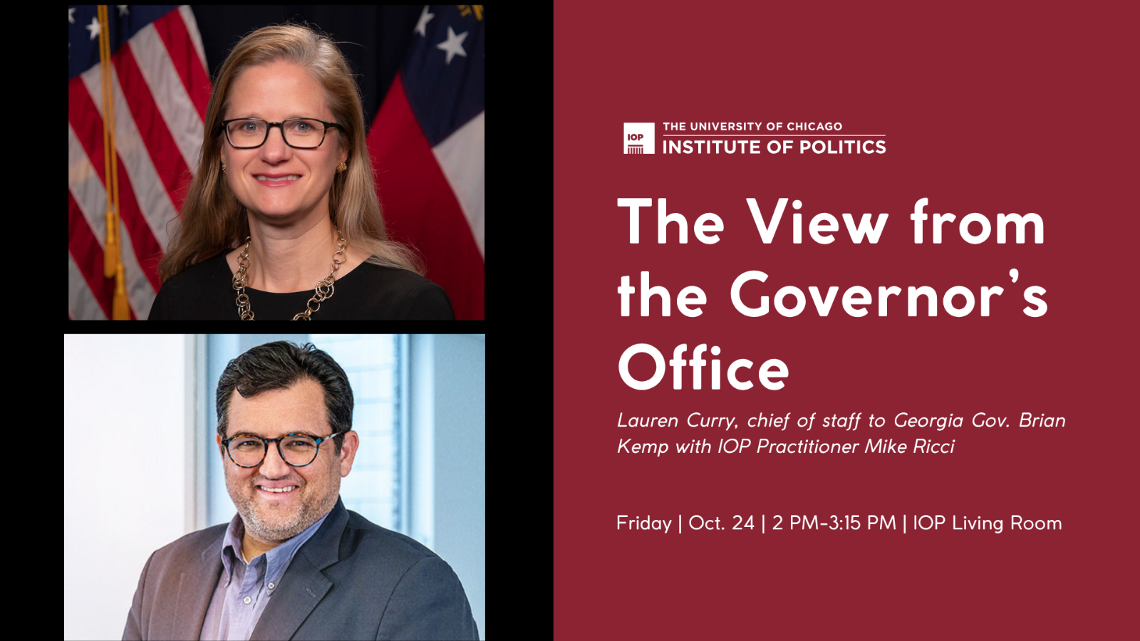 Poster Image for The View from the Governor's Office with Lauren Curry, Chief of Staff to Georgia Gov. Kemp