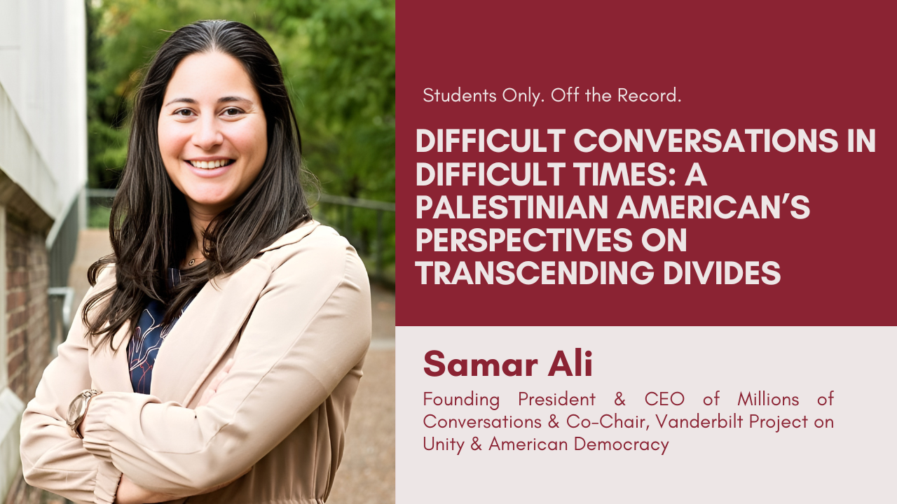 Poster Image for Samar Ali | Identity, Politics & Moving the World Forward: Who Am I in This Moment